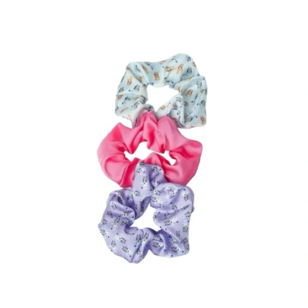Bluey Sparkle Sunglasses & Scrunchies Set - Blue and Pink